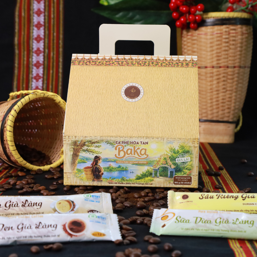 Hộp quà cà phê hòa tan Baka Mix 4 vị dành cho doanh nghiệp