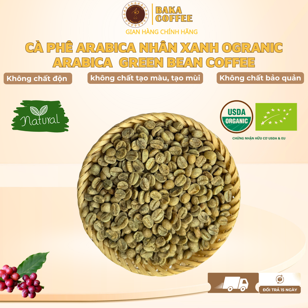 Cà phê nhân xanh Arabica Organic