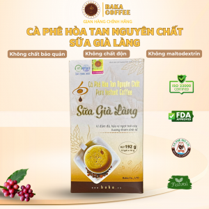 Cà Phê Hòa Tan Nguyên Chất SỮA GIÀ LÀNG 